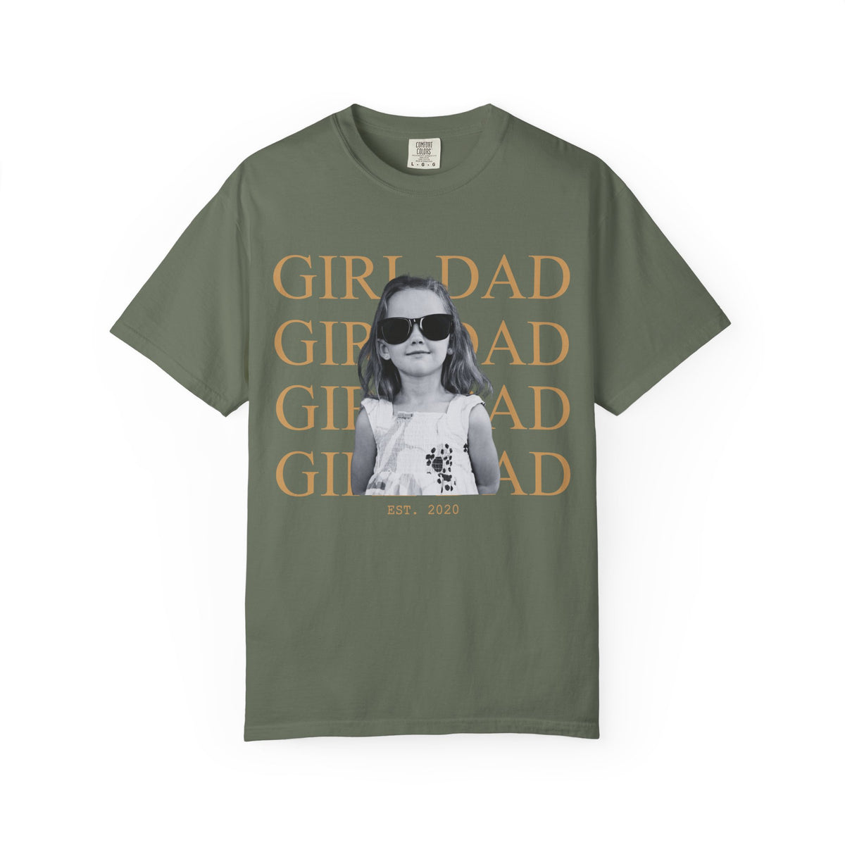 Custom Dad Vintage Photo Shirt Comfort Color T-shirt