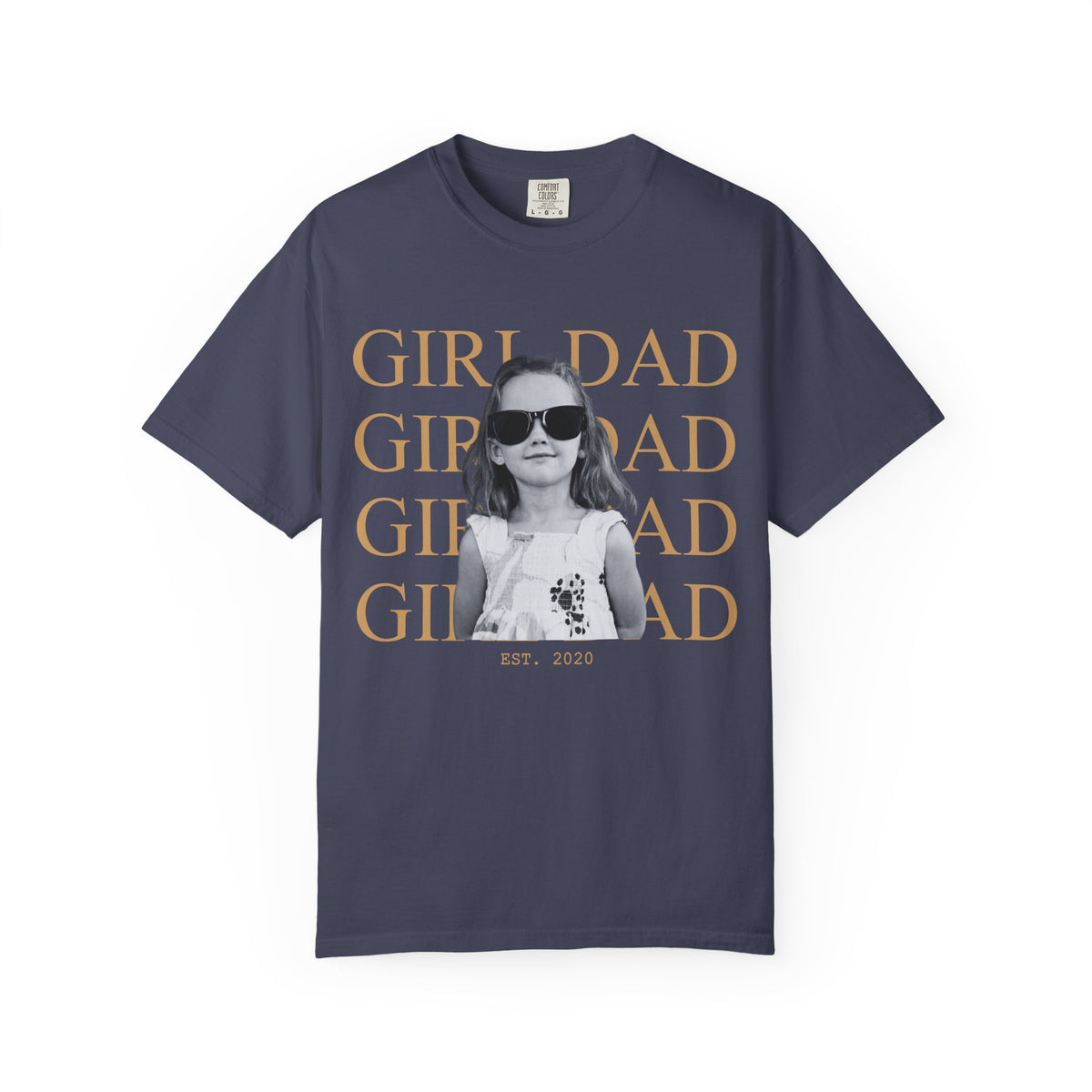 Custom Dad Vintage Photo Shirt Comfort Color T-shirt